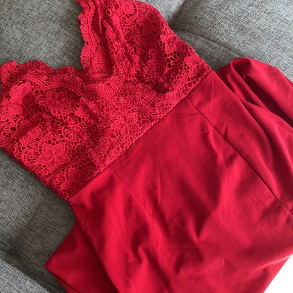 Red long Dress - Picture 4 of 4